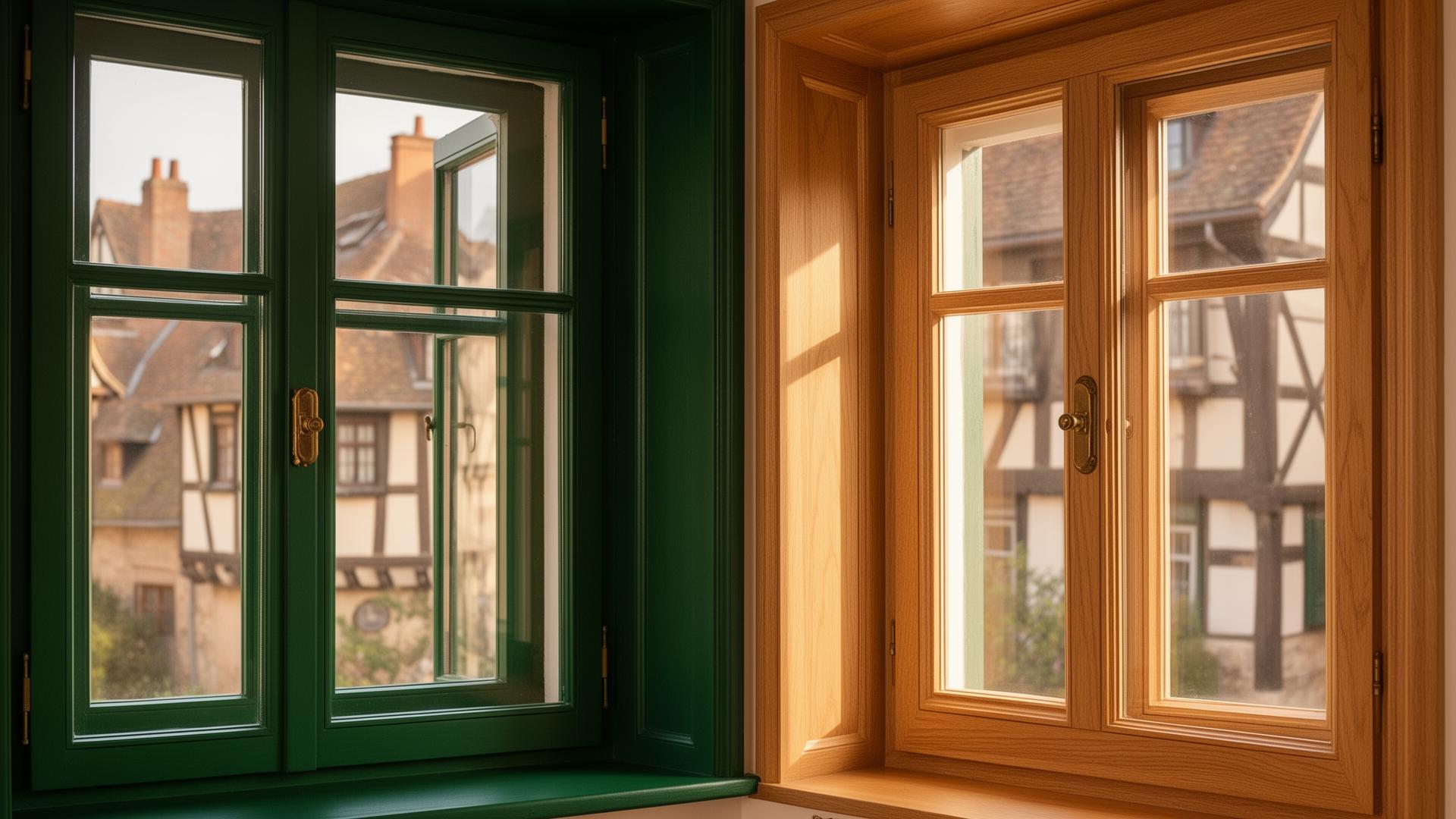 Traditionele houten kozijnen in klassieke stijl